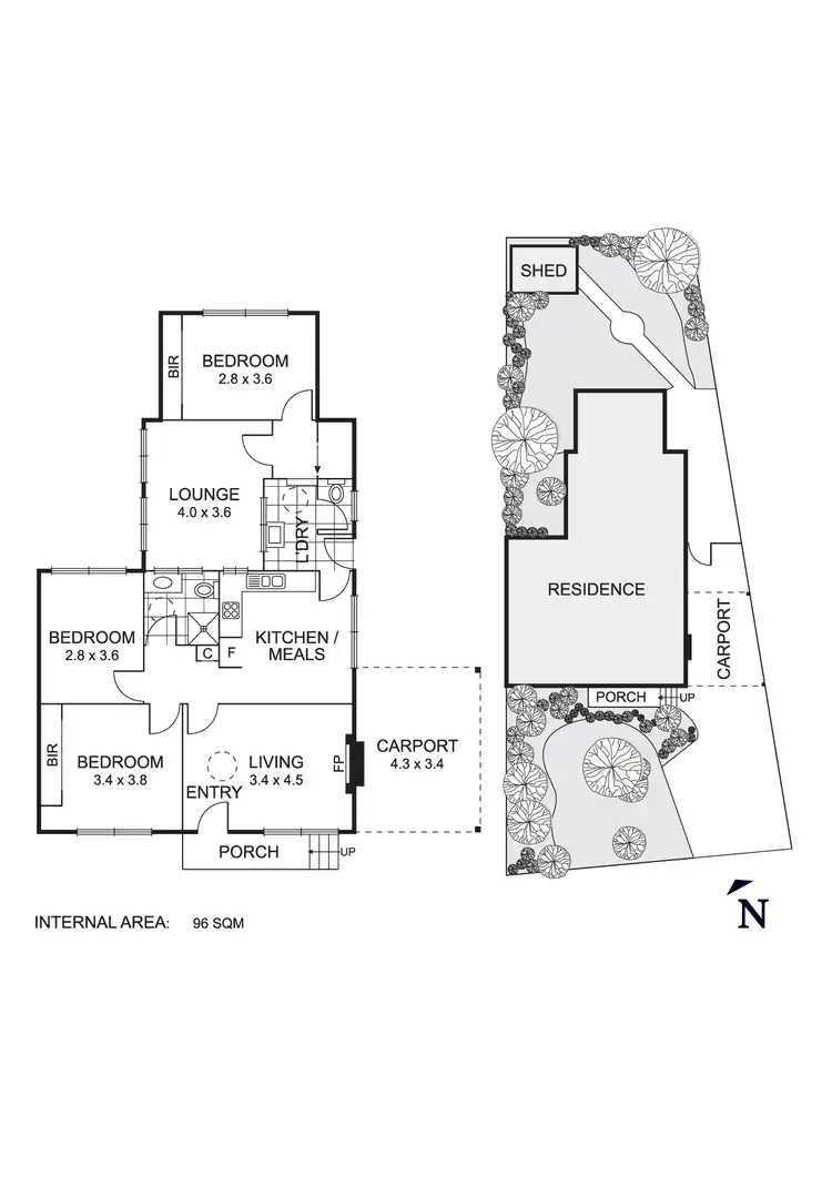 Floorplan of Homely house listing, 57 Connolly Avenue, Coburg VIC 3058