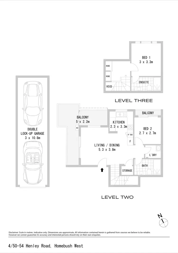 Floorplan of Homely apartment listing, 4/50-54 Henley Road, Homebush West NSW 2140