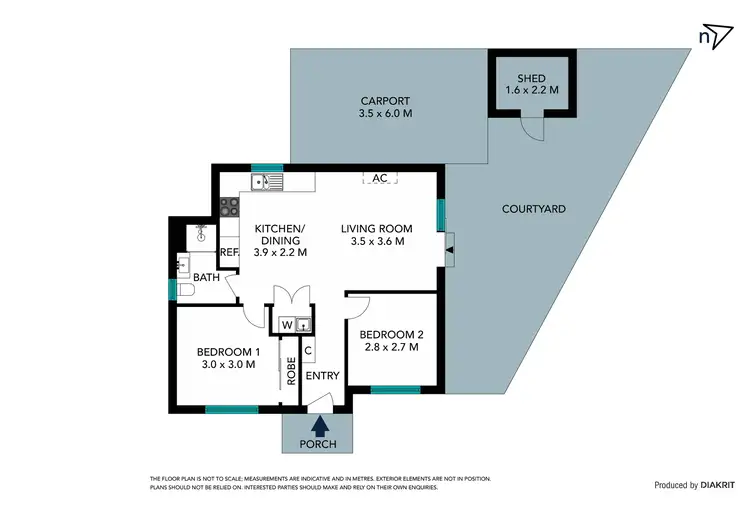 Floorplan of Homely unit listing, 1/19 Balmain Court, Lalor VIC 3075