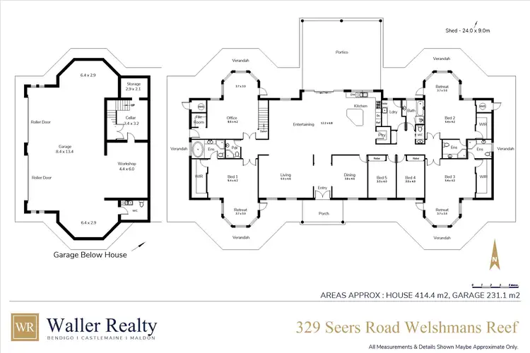 Floorplan of Homely house listing, 329 Seers Road, Maldon VIC 3463