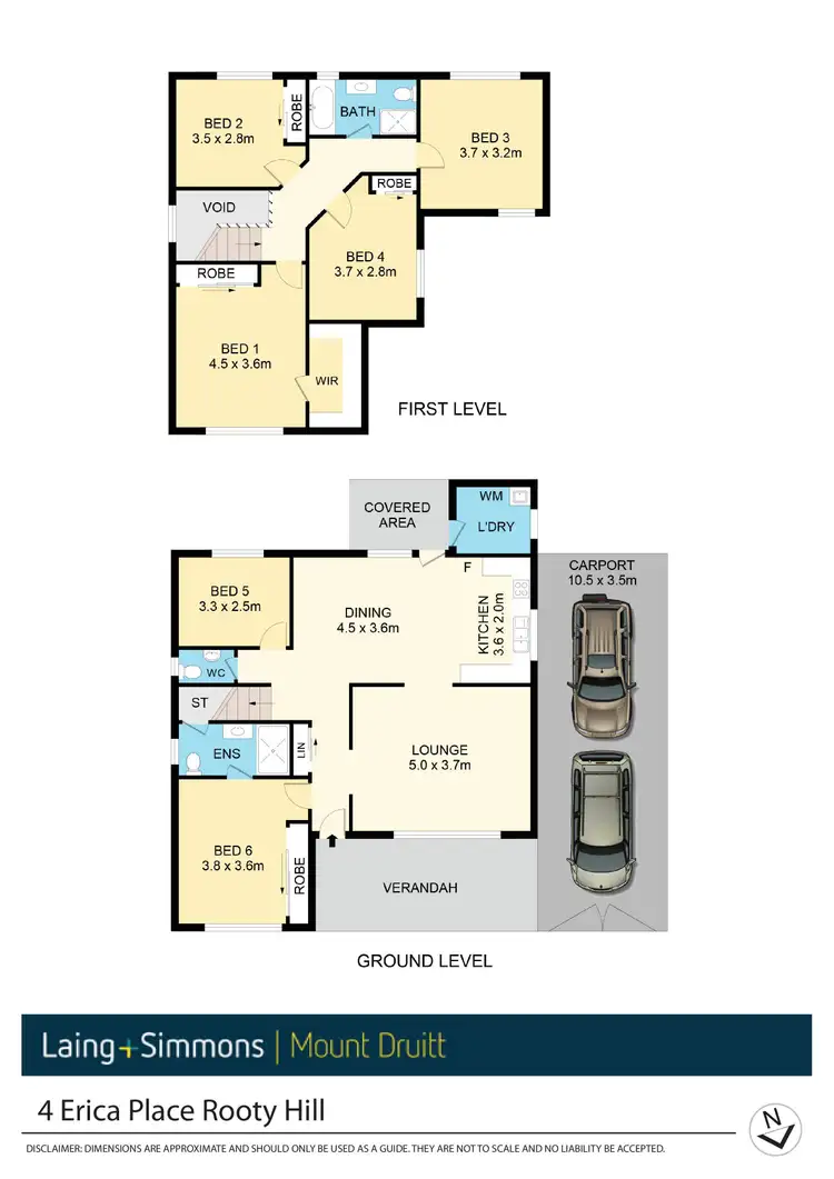 Floorplan of Homely house listing, 4 Erica Place, Rooty Hill NSW 2766