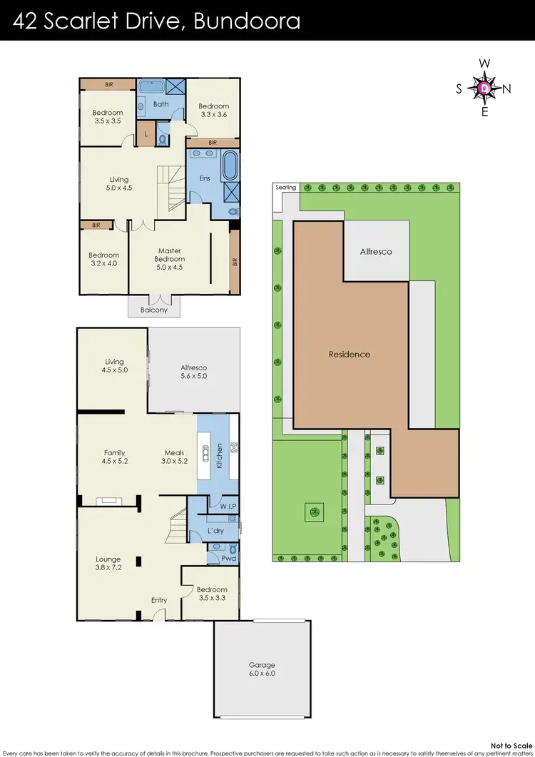 Floorplan of Homely house listing, 42 Scarlet Drive, Bundoora VIC 3083