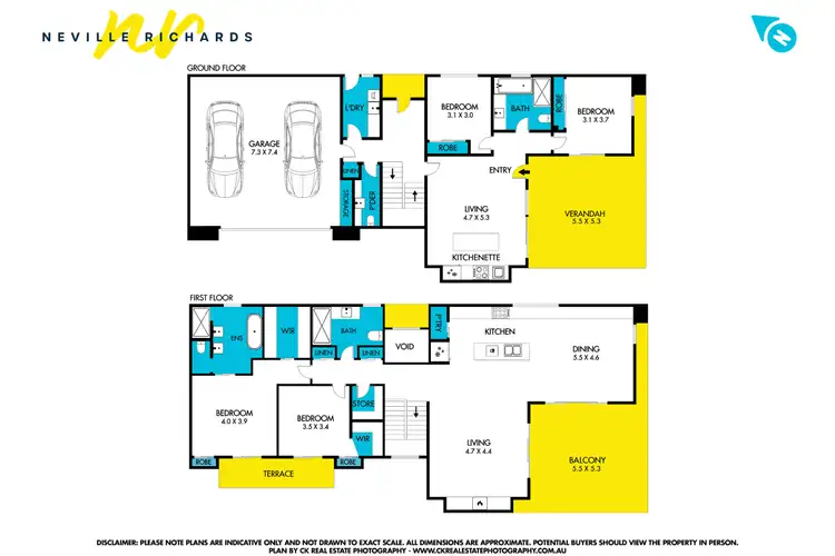 Floorplan of Homely townhouse listing, 1/325 The Esplanade, Indented Head VIC 3223