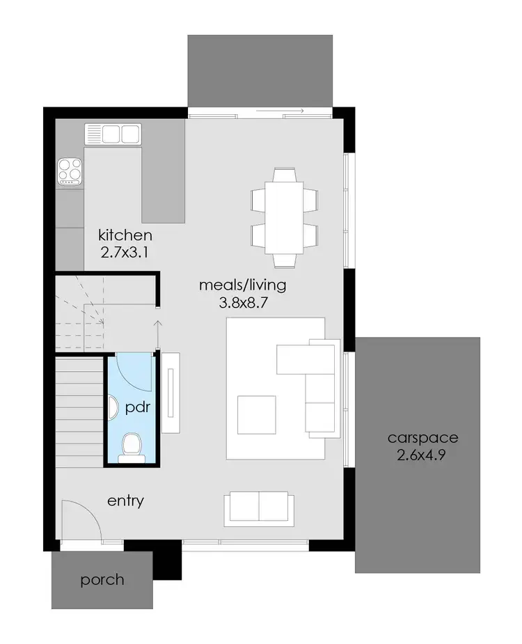 Floorplan of Homely townhouse listing, 4/55 Purnell Street, Altona VIC 3018