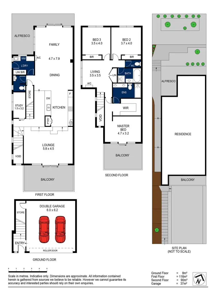 Floorplan of Homely house listing, 1/5 Lansbury Crescent, Highton VIC 3216