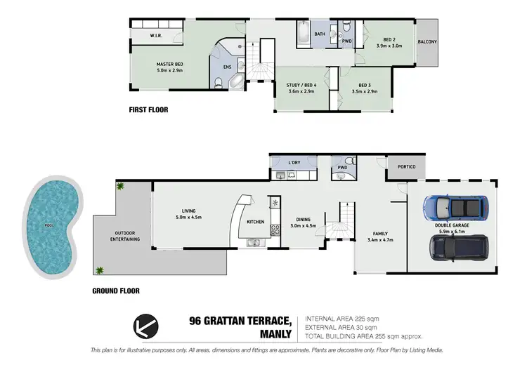 Floorplan of Homely house listing, 96 Grattan Terrace, Manly QLD 4179