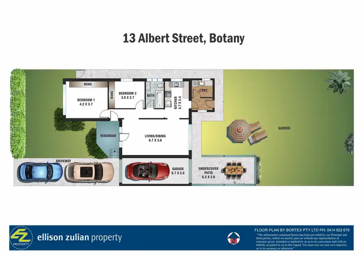 Floorplan of Homely house listing, 13 Albert Street, Botany NSW 2019