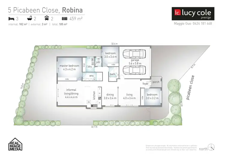 Floorplan of Homely house listing, 5 Picabeen Close, Robina QLD 4226