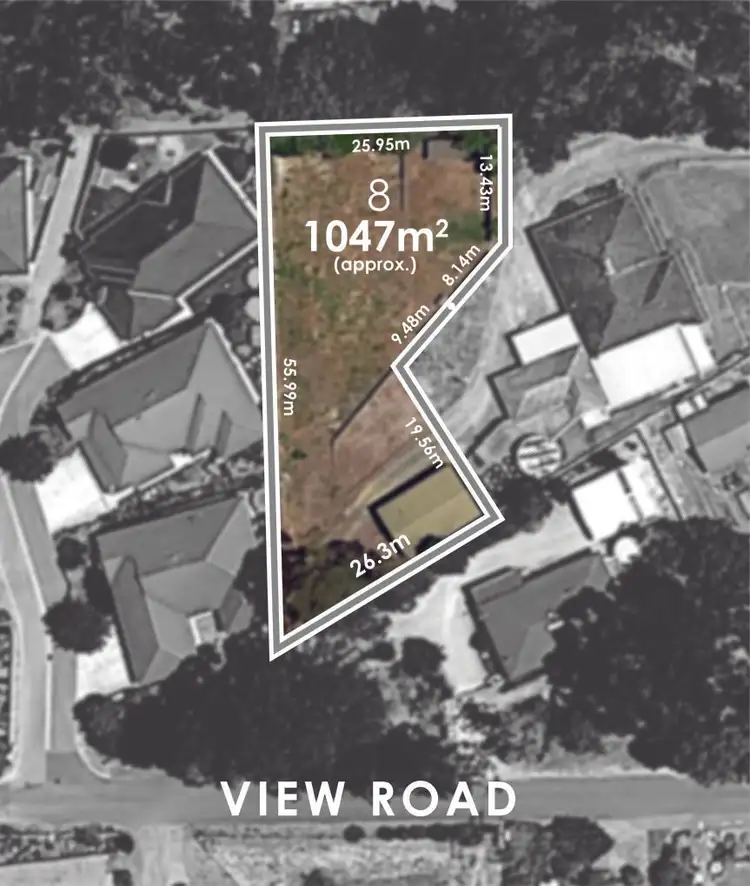 Floorplan of Homely land listing, 8 View Road, Woodside SA 5244