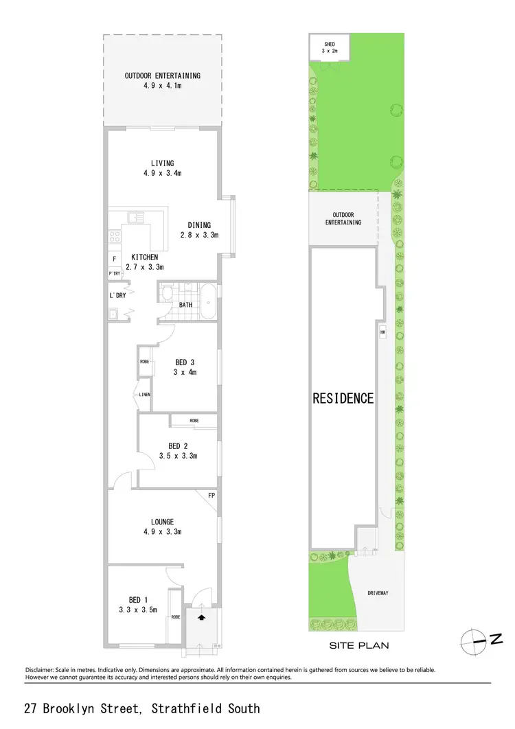 Floorplan of Homely house listing, 27 Brooklyn Street, Strathfield South NSW 2136
