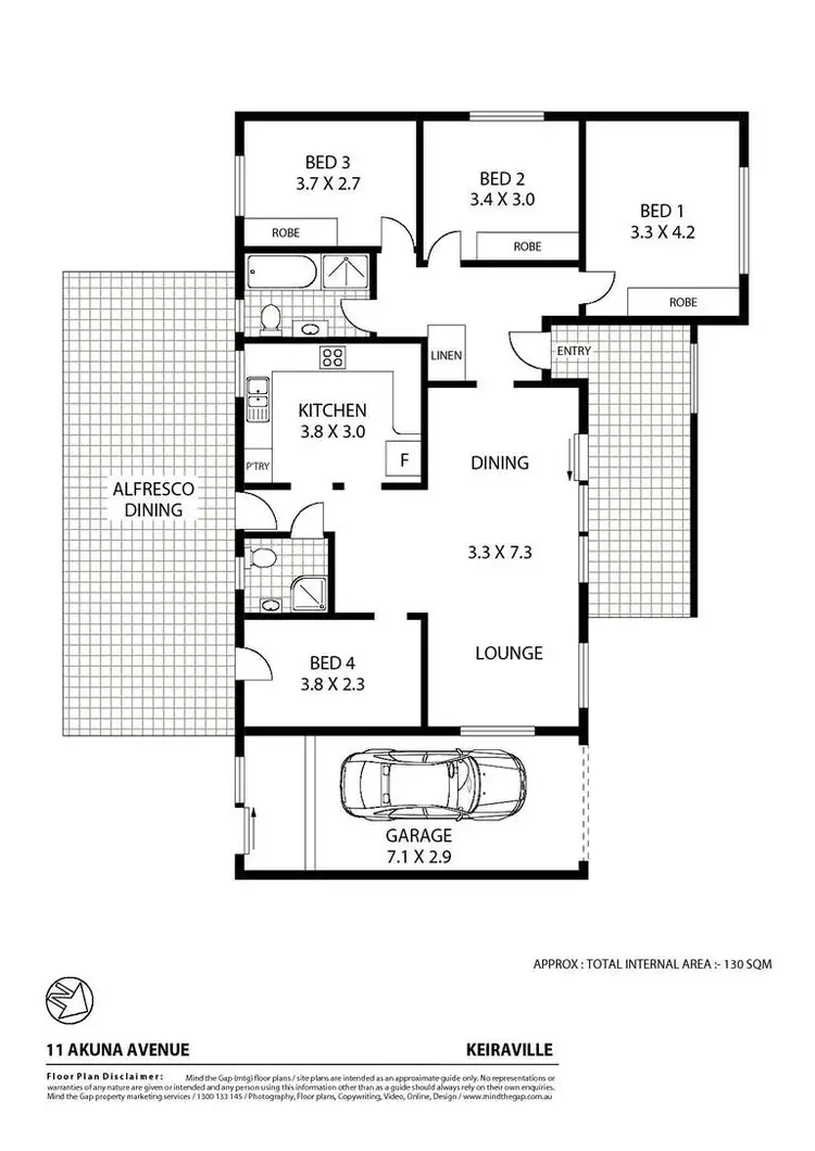 Floorplan of Homely house listing, 11 Akuna Street, Keiraville NSW 2500
