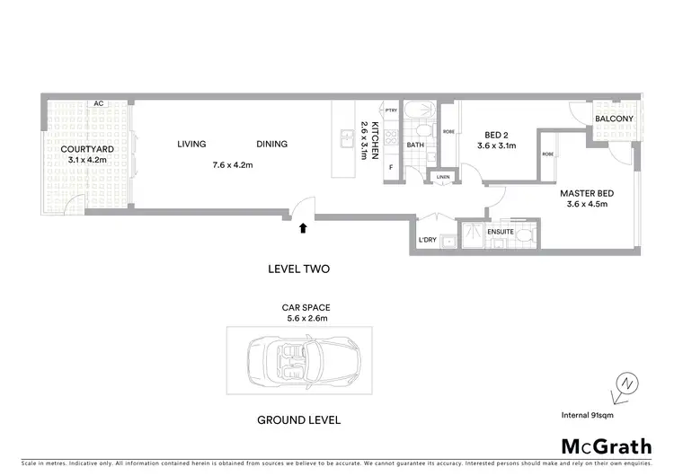 Floorplan of Homely apartment listing, 201/340 Bay Street, Brighton-Le-Sands NSW 2216