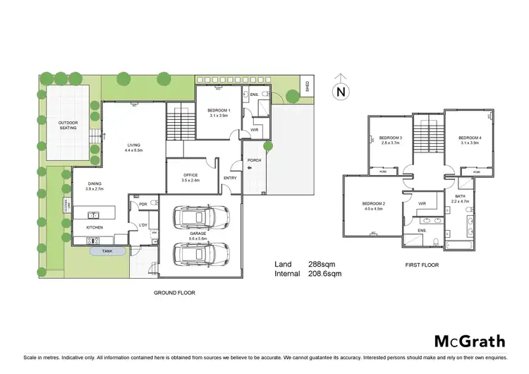 Floorplan of Homely townhouse listing, 2/8 Third Avenue, Box Hill North VIC 3129
