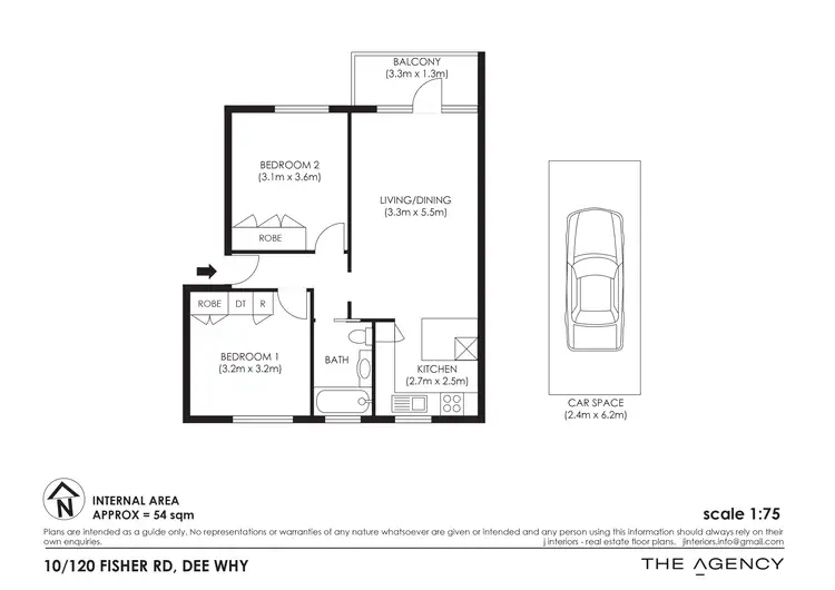 Floorplan of Homely apartment listing, Level 1/10/120 Fisher Road, Dee Why NSW 2099