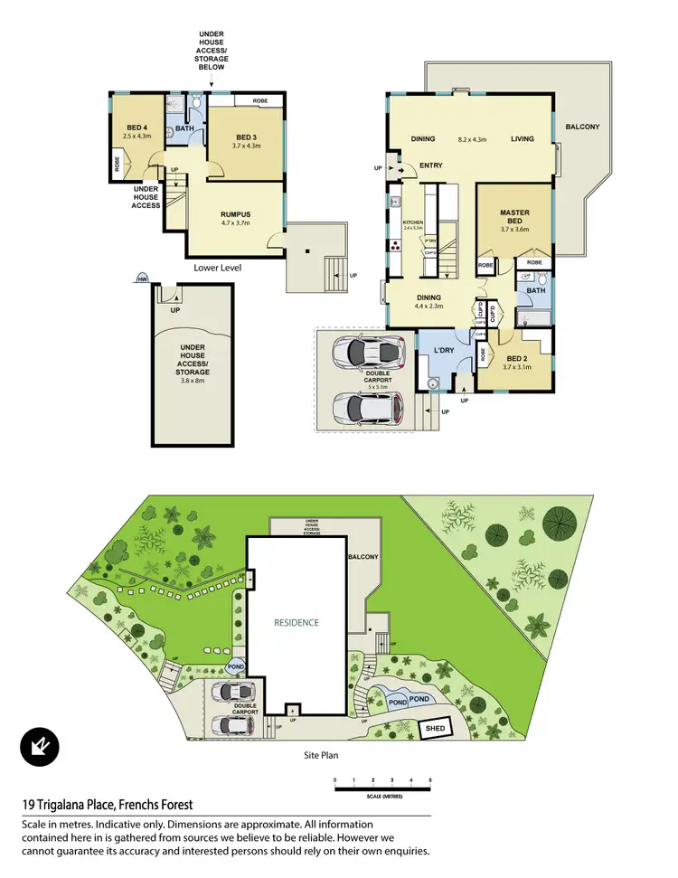 Floorplan of Homely house listing, 19 Trigalana Place, Frenchs Forest NSW 2086