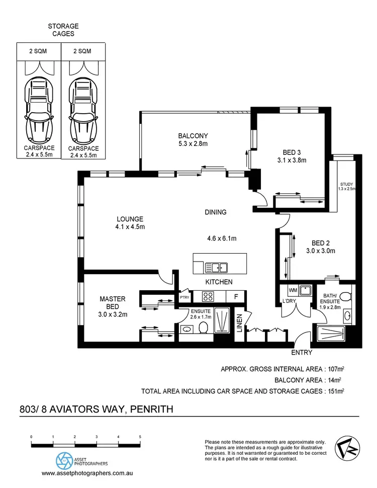 Floorplan of Homely apartment listing, 803/8 Aviators Way, Penrith NSW 2750