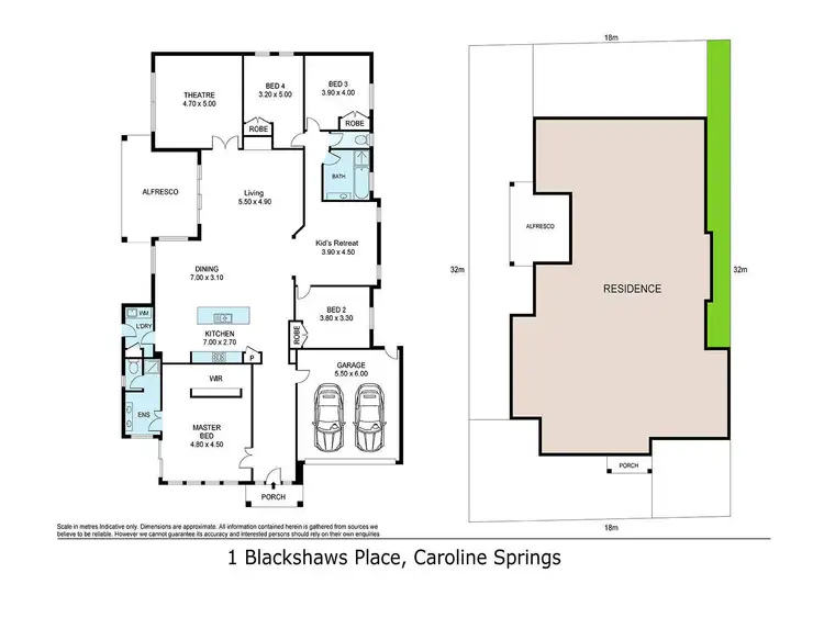 Floorplan of Homely house listing, 1 Blackshaws Place, Caroline Springs VIC 3023