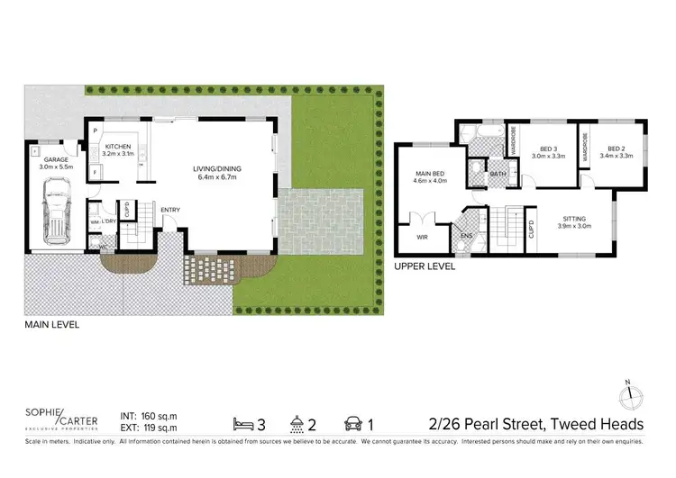 Floorplan of Homely semi-detached listing, 2/26 Pearl Street, Tweed Heads NSW 2485