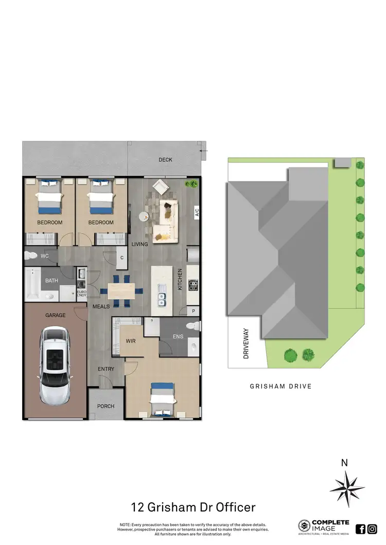 Floorplan of Homely house listing, 12 Grisham Drive, Officer VIC 3809