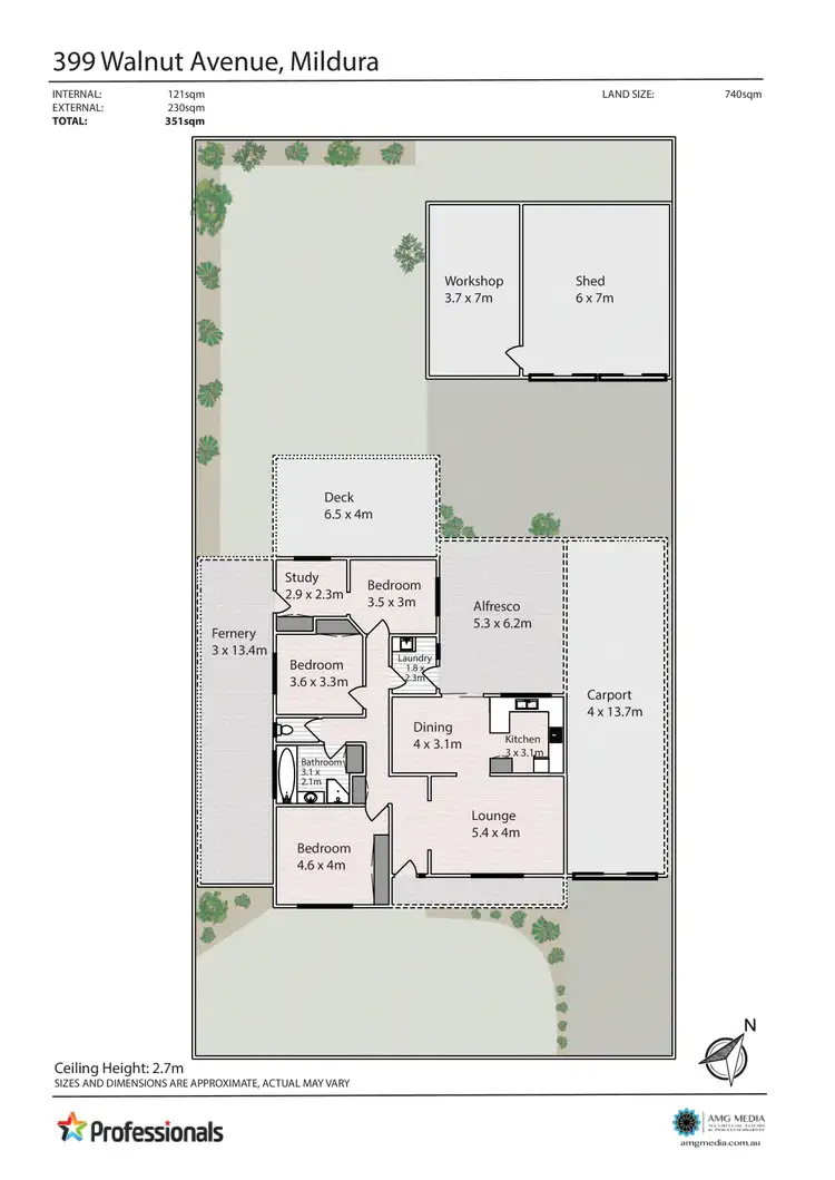 Floorplan of Homely house listing, 399 Walnut Avenue, Mildura VIC 3500