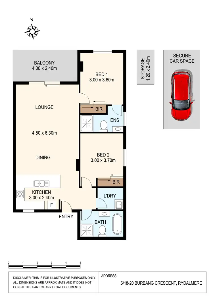 Floorplan of Homely unit listing, 6/18-20 Burbang Crescent, Rydalmere NSW 2116
