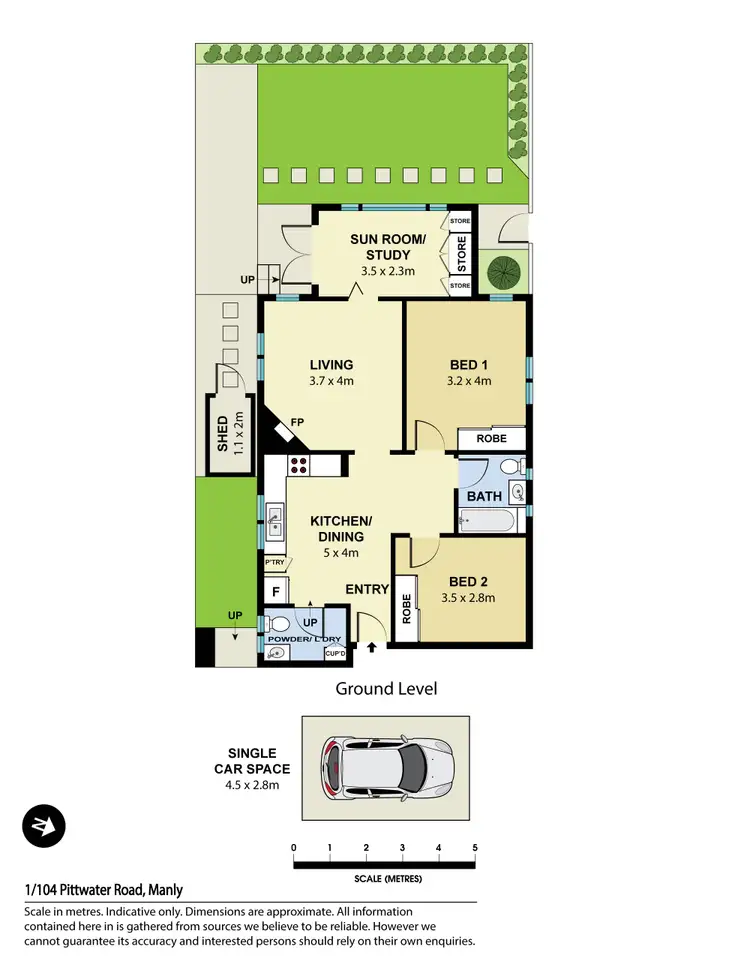 Floorplan of Homely apartment listing, 1/104 Pittwater Road, Manly NSW 2095