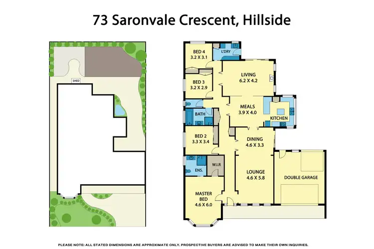Floorplan of Homely house listing, 73 Saronvale Crescent, Hillside VIC 3037
