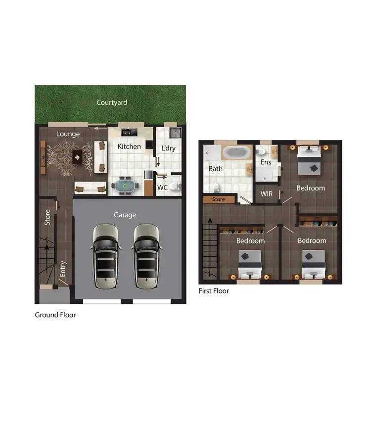 Floorplan of Homely townhouse listing, 8/51 Erin Street, Queanbeyan NSW 2620