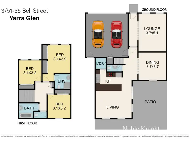 Floorplan of Homely townhouse listing, 3/51-55 Bell Street, Yarra Glen VIC 3775