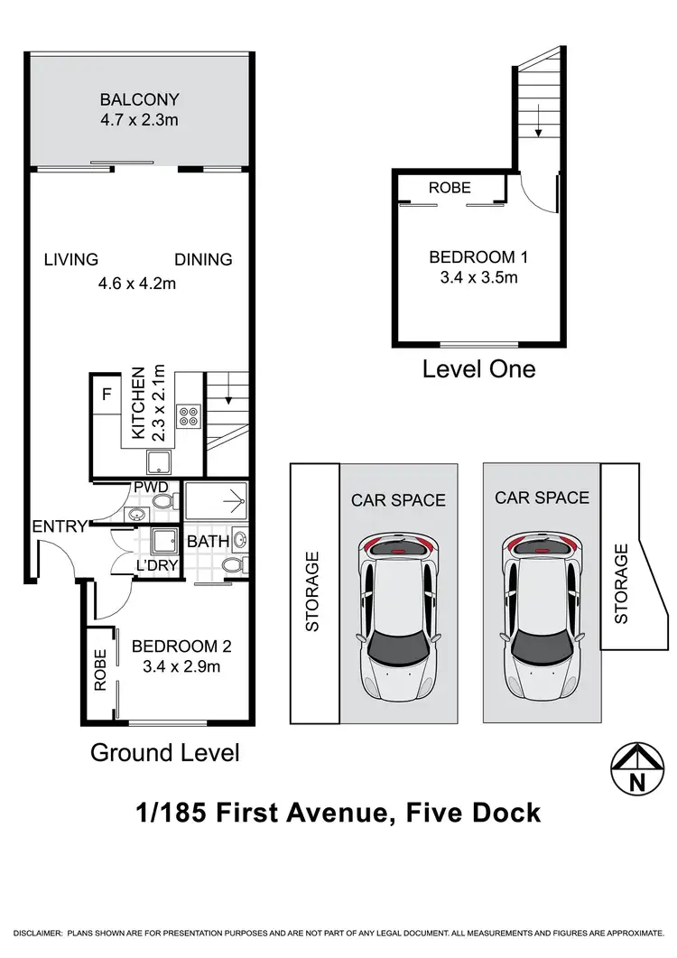Floorplan of Homely apartment listing, 1/185 First Avenue, Five Dock NSW 2046