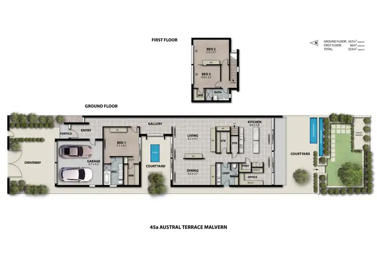 Floorplan of Homely house listing, 45a Austral Terrace, Malvern SA 5061