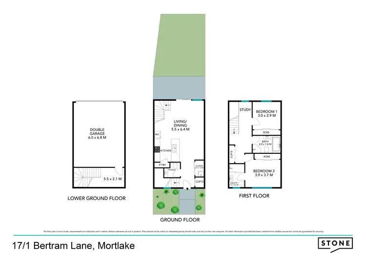 Floorplan of Homely townhouse listing, 17/1 Bertram Lane, Mortlake NSW 2137