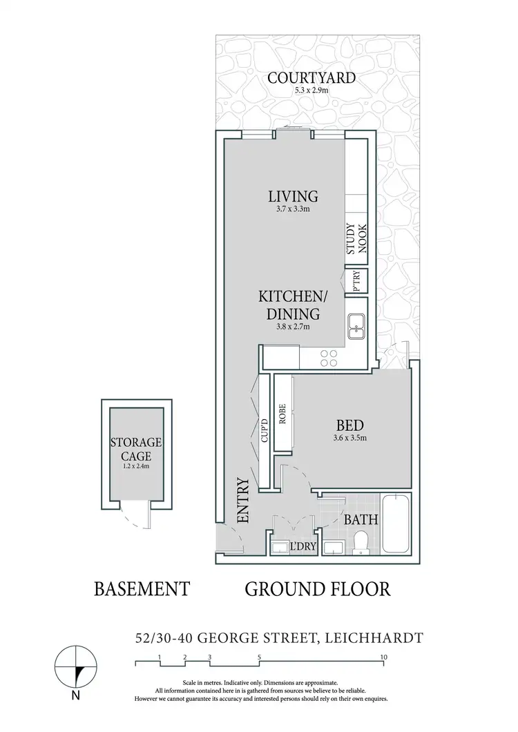 Floorplan of Homely apartment listing, 52/30-40 George Street, Leichhardt NSW 2040