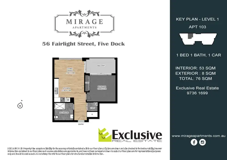 Floorplan of Homely apartment listing, 103/56 Fairlight Street, Five Dock NSW 2046