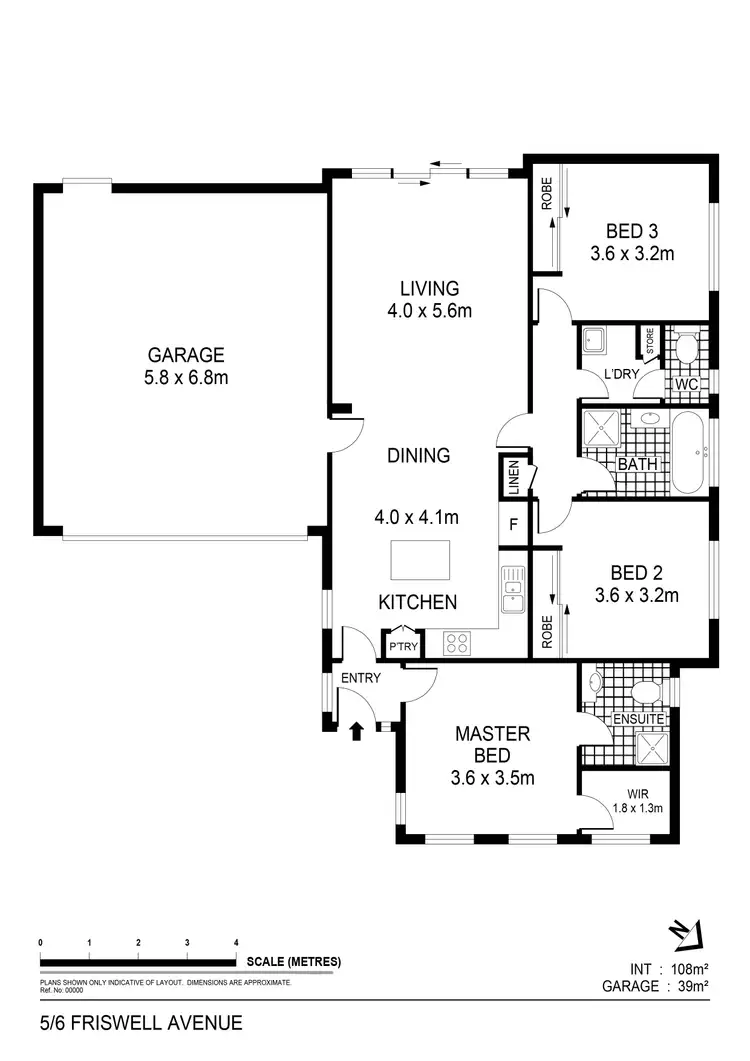 Floorplan of Homely unit listing, 5/6 Friswell Avenue, Flora Hill VIC 3550