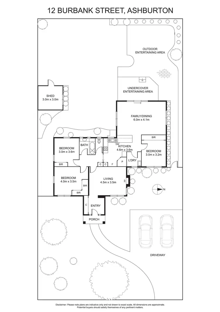 Floorplan of Homely house listing, 12 Burbank Street, Ashburton VIC 3147