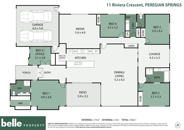 Floorplan of Homely house listing, 11 Riviera Crescent, Peregian Springs QLD 4573
