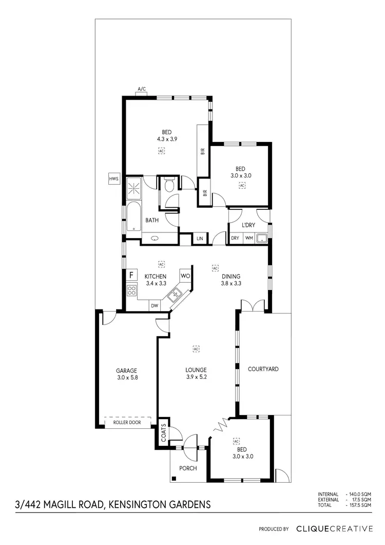 Floorplan of Homely unit listing, 3/442 Magill Road, Kensington Gardens SA 5068