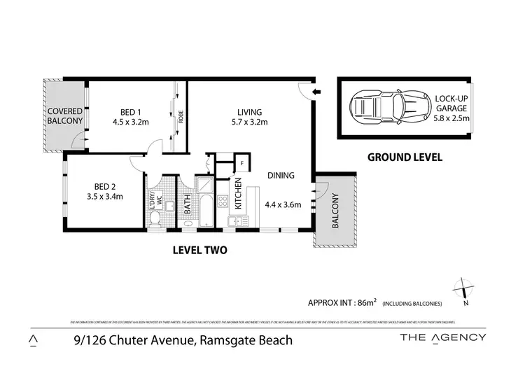 Floorplan of Homely apartment listing, 9/126 Chuter Avenue, Ramsgate Beach NSW 2217