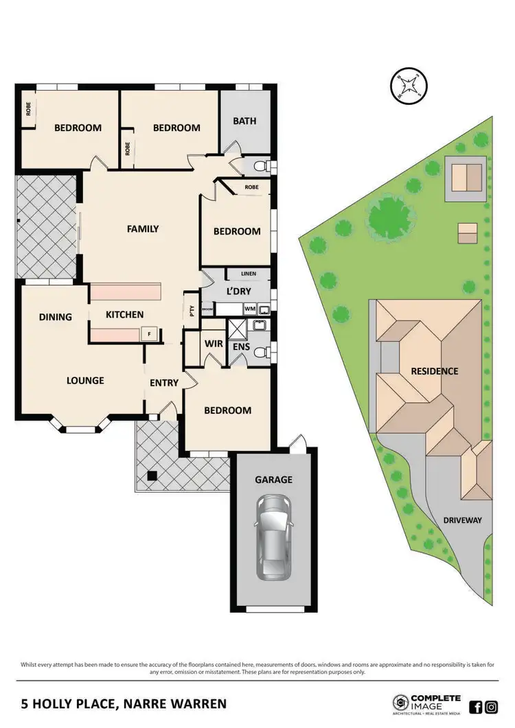 Floorplan of Homely house listing, 5 Holly Place, Narre Warren VIC 3805