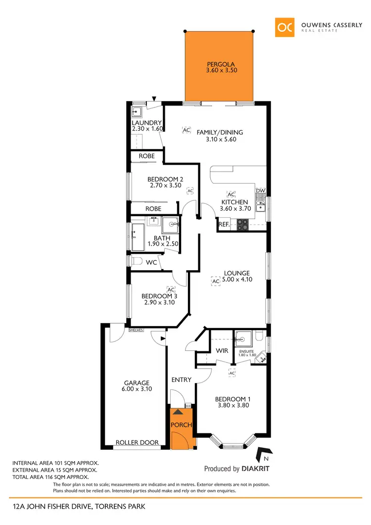 Floorplan of Homely house listing, 12a John Fisher Drive, Torrens Park SA 5062