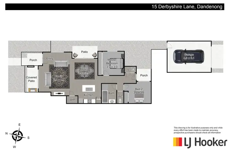 Floorplan of Homely house listing, 15 Derbyshire Lane, Dandenong VIC 3175