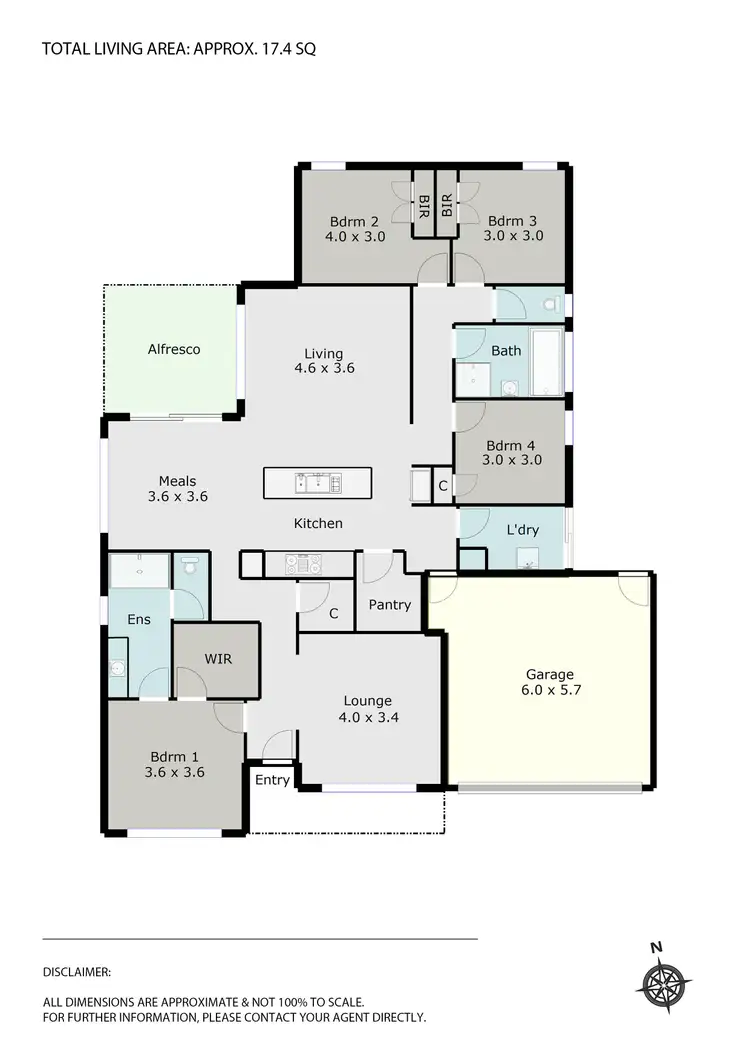 Floorplan of Homely house listing, 4 Arkansaw Court, Brown Hill VIC 3350