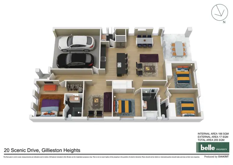 Floorplan of Homely house listing, 20 Scenic Drive, Gillieston Heights NSW 2321