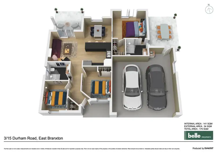 Floorplan of Homely house listing, 3/15 Durham Road, East Branxton NSW 2335