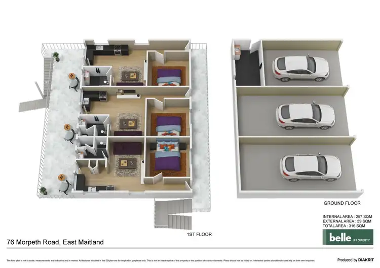 Floorplan of Homely block of units listing, 76 Morpeth Road, East Maitland NSW 2323