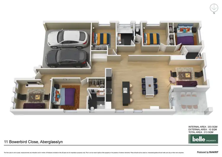 Floorplan of Homely house listing, 11 Bowerbird Close, Aberglasslyn NSW 2320