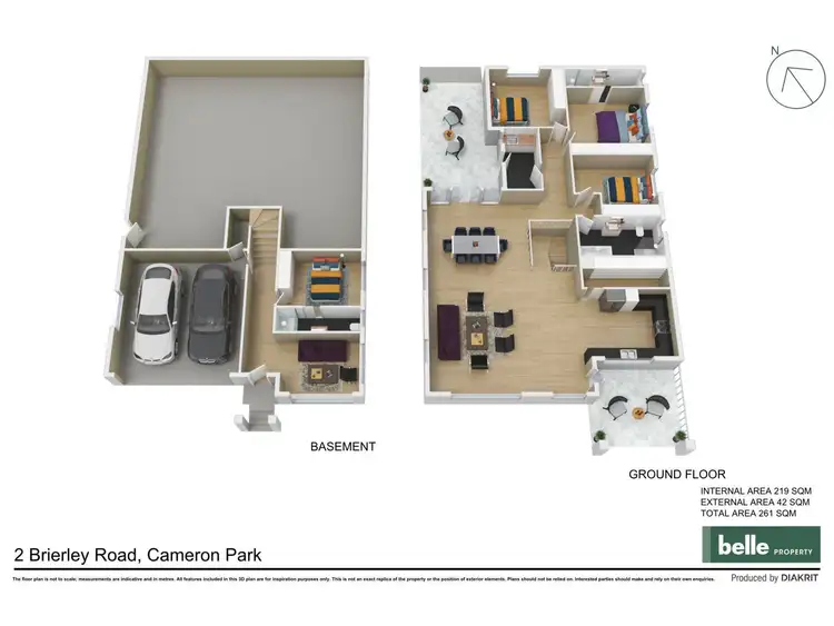 Floorplan of Homely house listing, 2 Brierley Road, Cameron Park NSW 2285