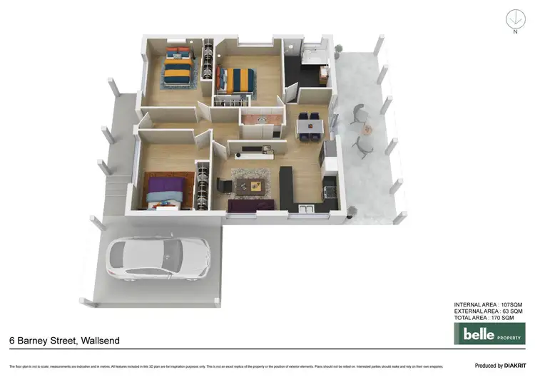 Floorplan of Homely house listing, 6 Barney Street, Wallsend NSW 2287