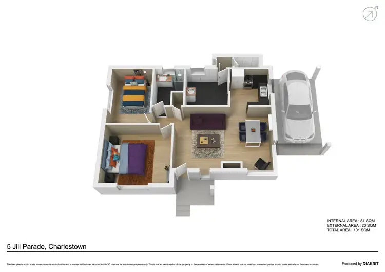 Floorplan of Homely house listing, 5 Jill Parade, Charlestown NSW 2290